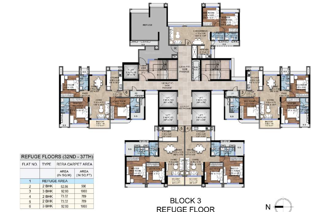  miraya divine Building No 3 Cluster Plan