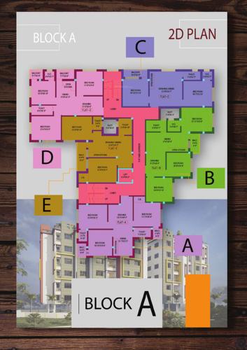 Block A Cluster Plan from 1st to 6th Floor ananya-residency Block A Cluster Plan from 1st to 6th Floor