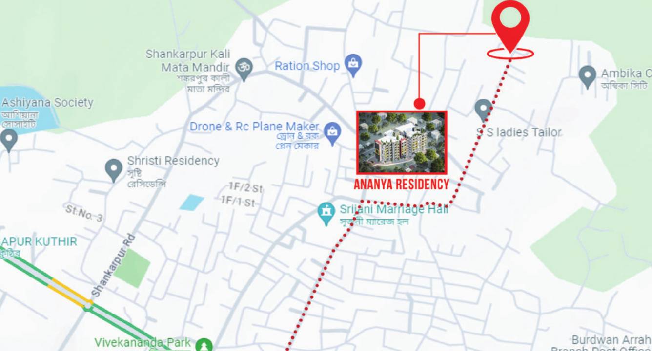 ananya residency Location Plan