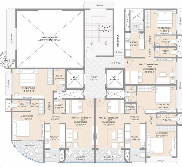  heritage Heritage Cluster Plan For Typical Floor Plan