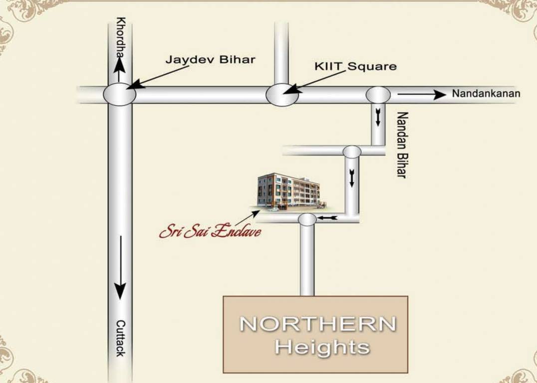 sri sai enclave Location Plan