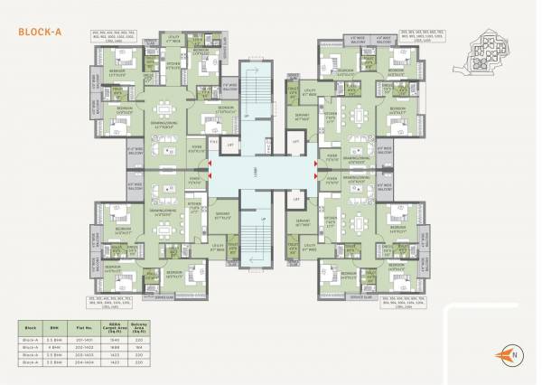  avenue Block A Cluster Plan