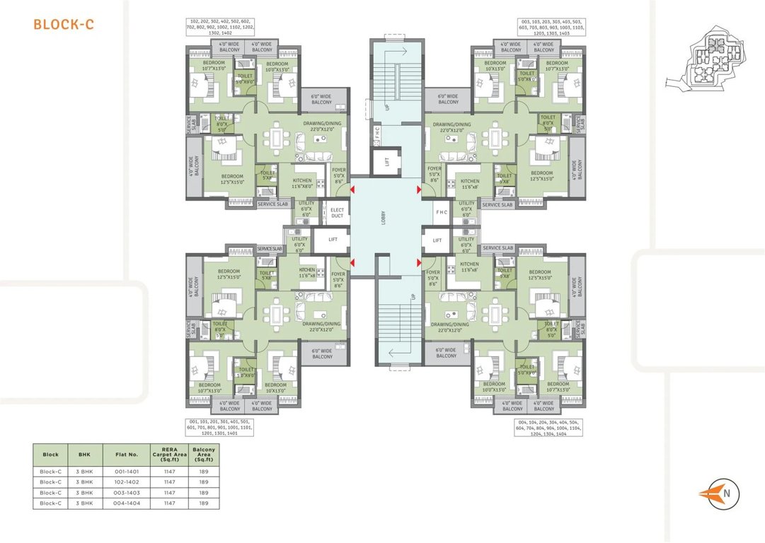 avenue Block C Cluster Plan
