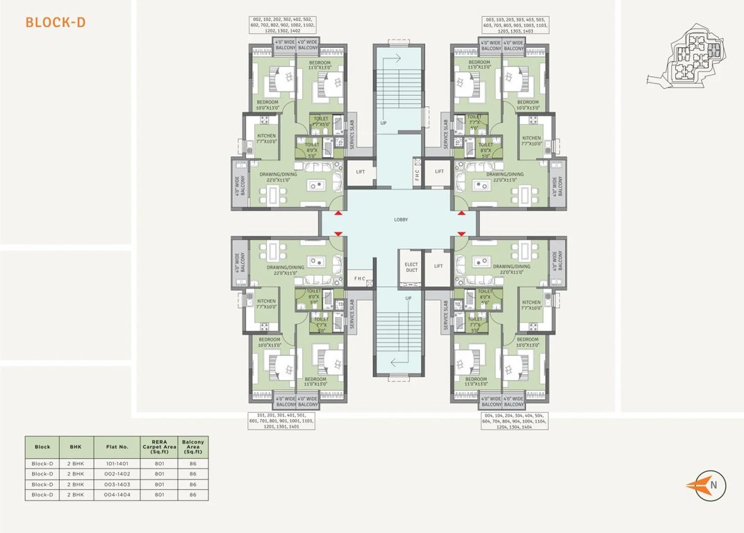 avenue Block D Cluster Plan