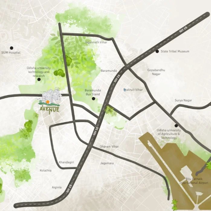 avenue Location Plan