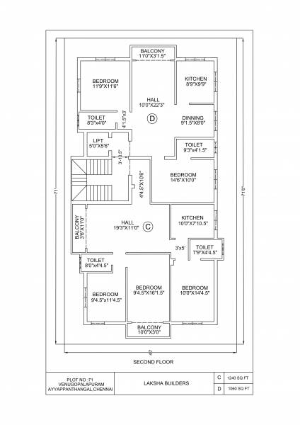  apartments Apartments Cluster Plan for 2nd Floor