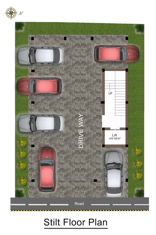  adiya Adiya Stilt Floor Cluster Plan