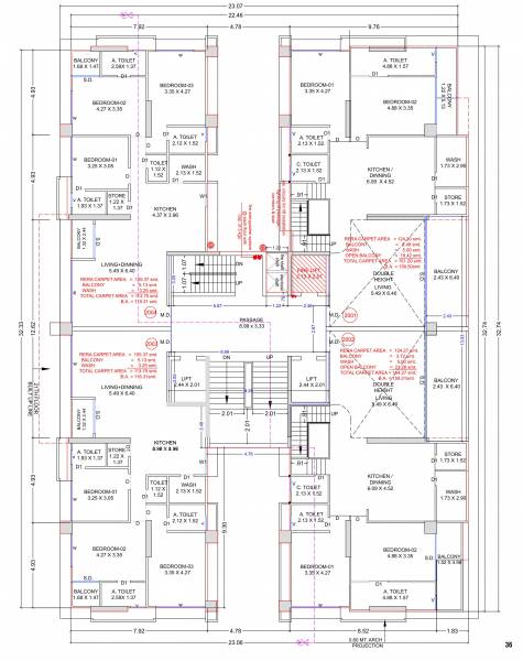  ashtavinayak-homes Block D Cluster Plan For 20th Floor