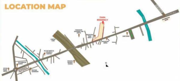  tiara-residency Location Plan