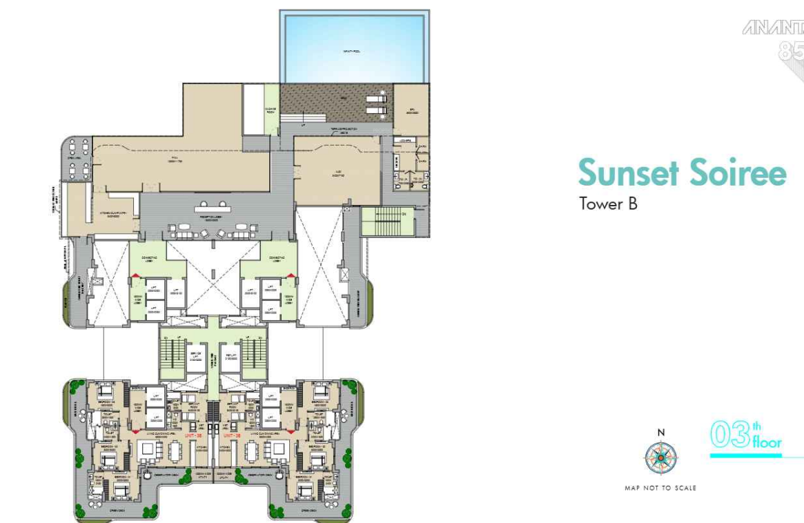  anantam Tower 2 Cluster Plan