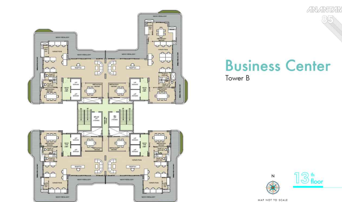  anantam Tower 3 Cluster Plan