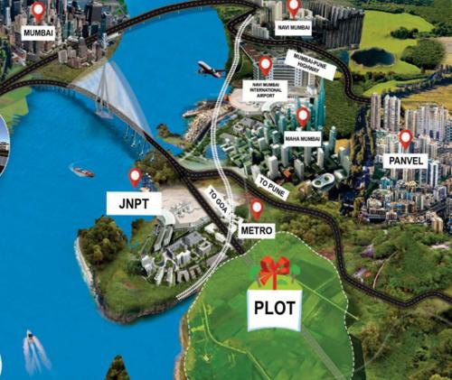  residential-plots-in-ranjanpada-navi-mumbai Location Plan