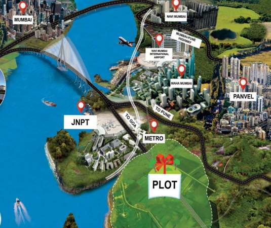  residential plots in ranjanpada navi mumbai Location Plan