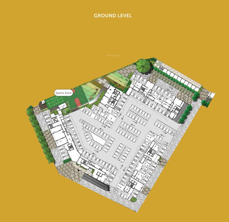 highpark Tower 1 To 3 Cluster Plan for ground Floor