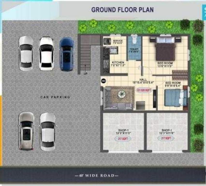  sai nivash apartment Sai Nivash Apartment Ground Floor Cluster Plan