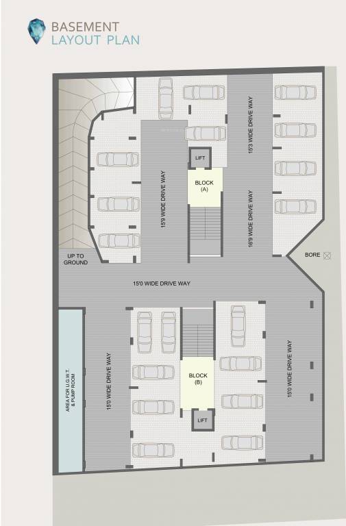  sapphire 2 A + B Basement Cluster Plan