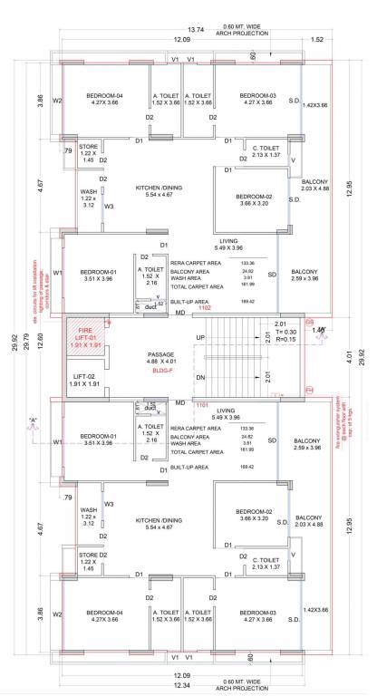 aster Block F Cluster Plan For 11th Floor