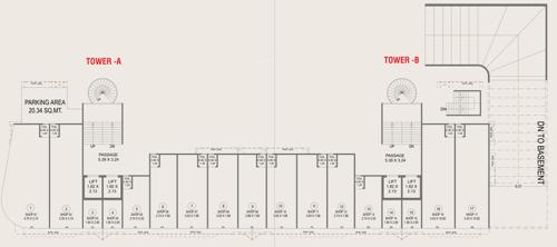 Block A And B Cluster Plan For Ground Floor courtyard-regalia Block A And B Cluster Plan For Ground Floor