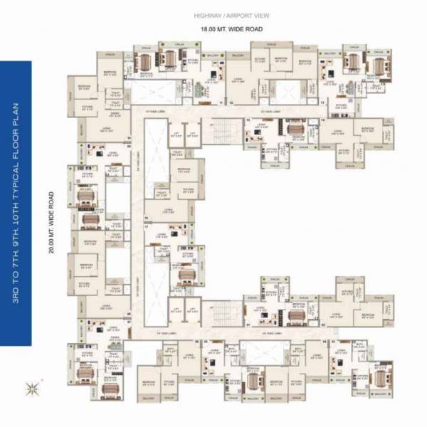 Sky Cluster Plan from 3rd to 7th Floor sky Sky Cluster Plan from 3rd to 7th Floor