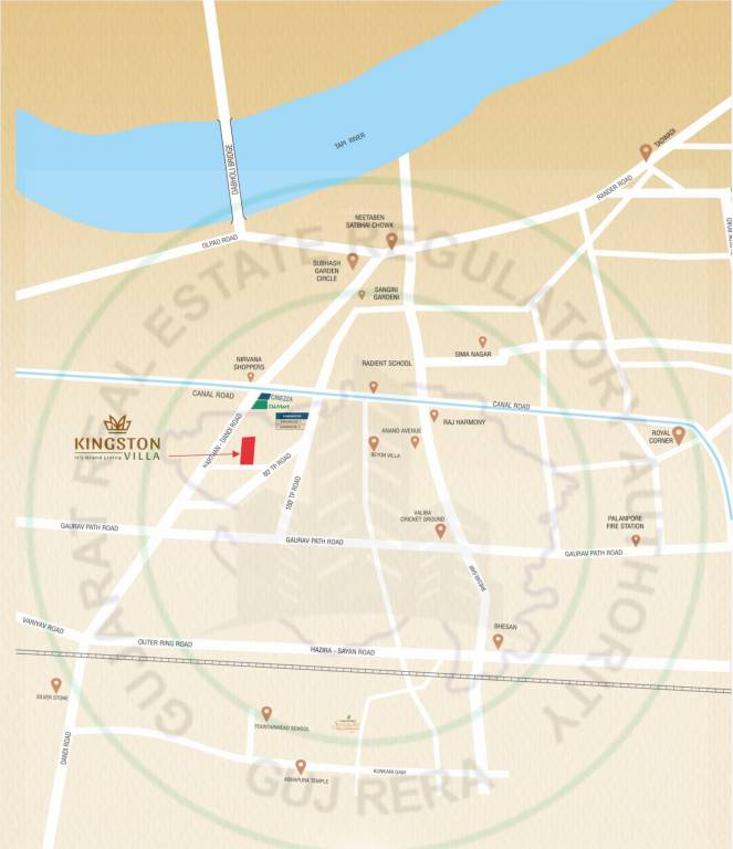  kingston villa Location Plan