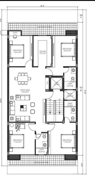  builder floor 230 sq yd Builder Floor 230 Sq Yd Cluster Plan from 1st to 4th Floor