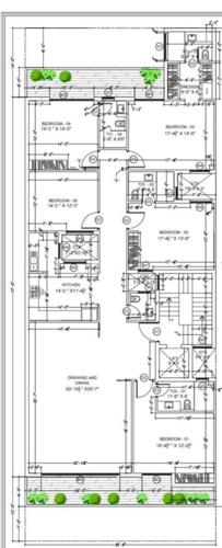  builder-floor-455-sqyd Builder Floor 455 Sqyd Cluster Plan from 1st to 4th Floor
