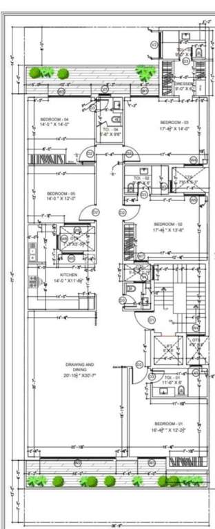  builder floor 455 sqyd Builder Floor 455 Sqyd Cluster Plan from 1st to 4th Floor