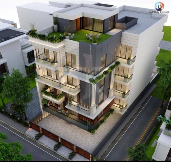 Elevation luxury-builder-floor-by-swastik-10 Elevation