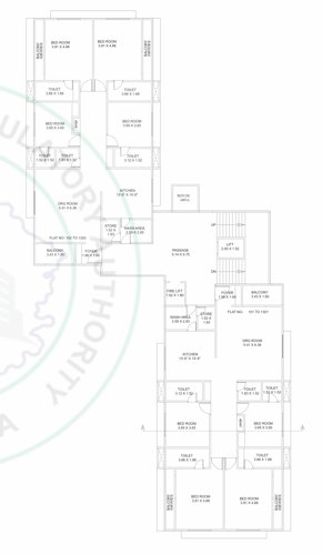  green-palms Block A Cluster Plan From 1st To 13th Floor