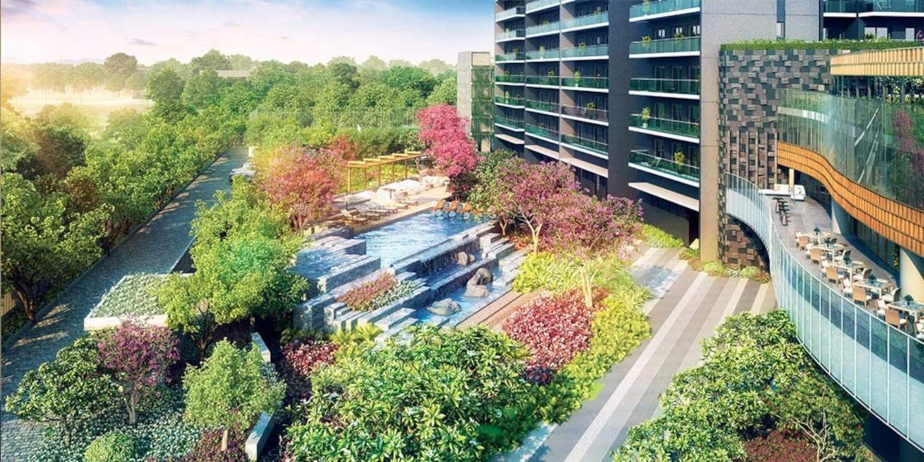  waterside residence Landscape Garden and Tree Planting