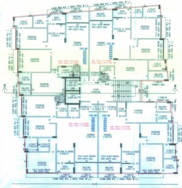  nakshatra-bricks Nakshatra Bricks Cluster Plan From 1st To 7th Floor