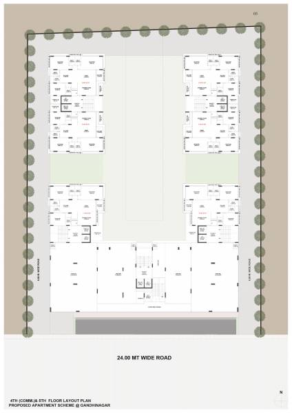  the-midas Block A,B,C,D,&E  Cluster Plan from 4th to 5th Floor