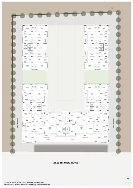 the-midas Block A,B,C,D,&E  Cluster Plan from 6th to 13th Floor