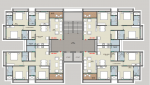 A Cluster Plan from 2nd to 12th Floor  sixty A Cluster Plan from 2nd to 12th Floor