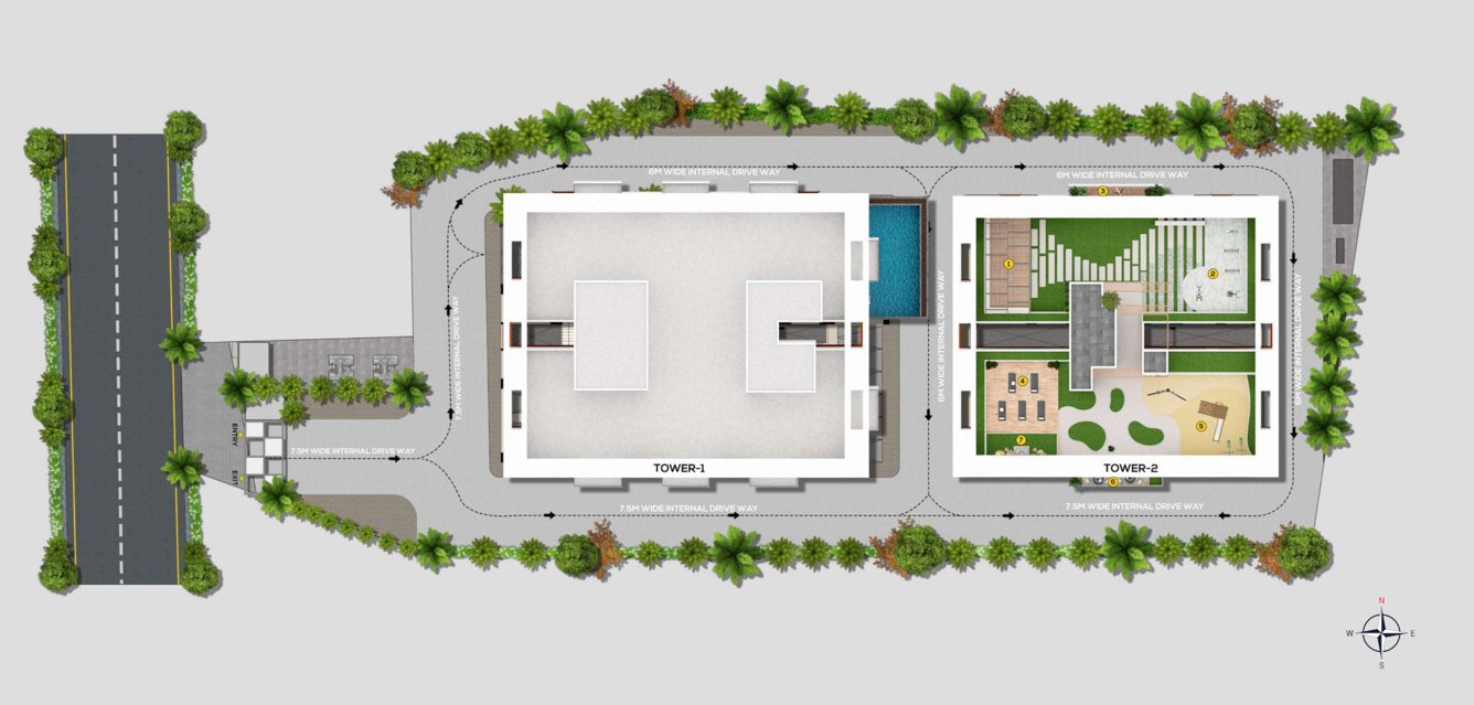  sereno Tower 1 Terrace Floor Cluster Plan