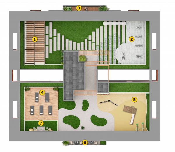  sereno Tower 2 Terrace Floor Cluster Plan