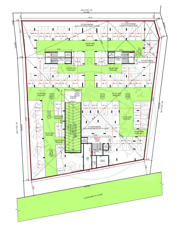  samesh Block A,B,C Cluster Plan For Basement