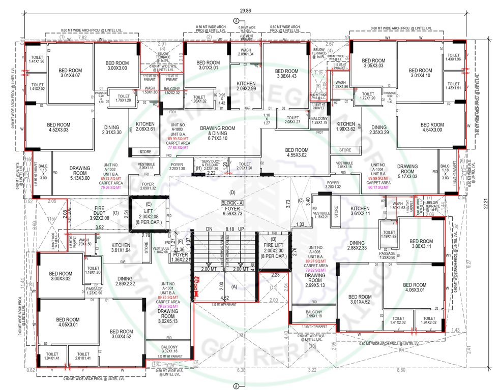  samesh Block A Cluster Plan For 10th Floor