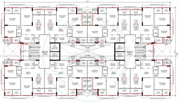  samesh Block B And C Cluster Plan For 1st Floor
