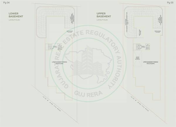  tiara Tiara Cluster Plan for Basement Upper And Lower Floor