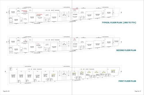 The Prime Sky View Cluster Plan from 1st to 7th Floor the-prime-sky-view The Prime Sky View Cluster Plan from 1st to 7th Floor