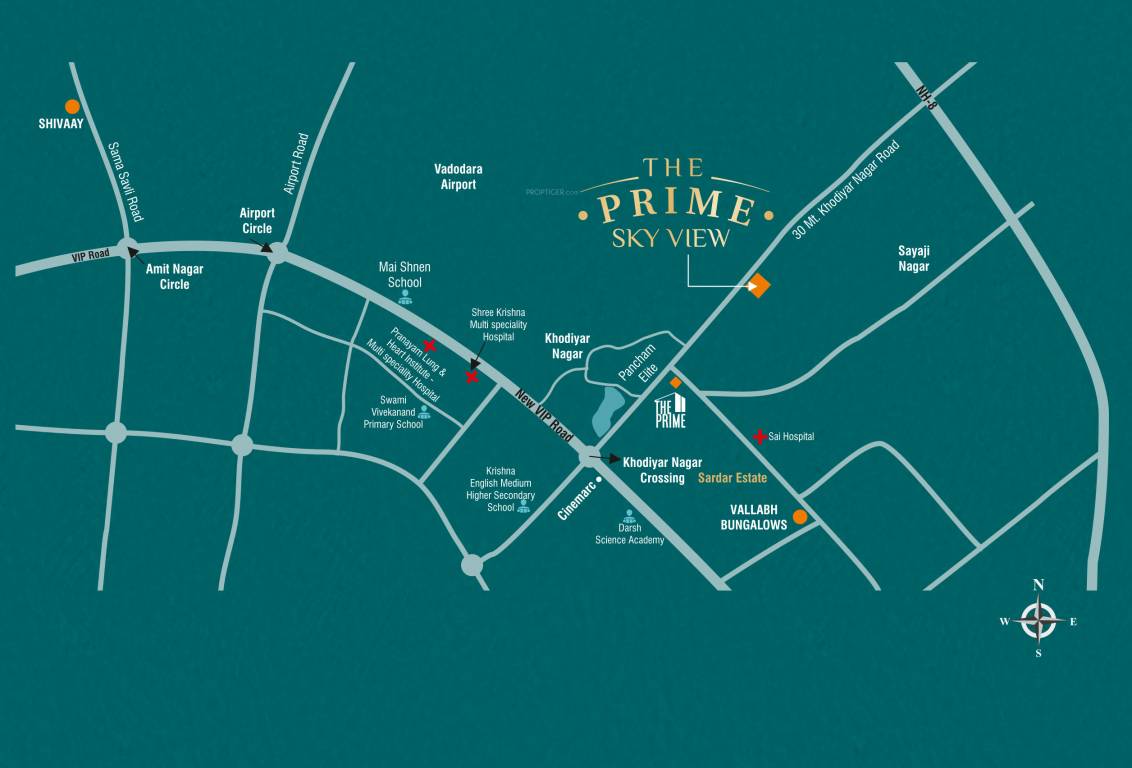  the prime sky view Location Plan