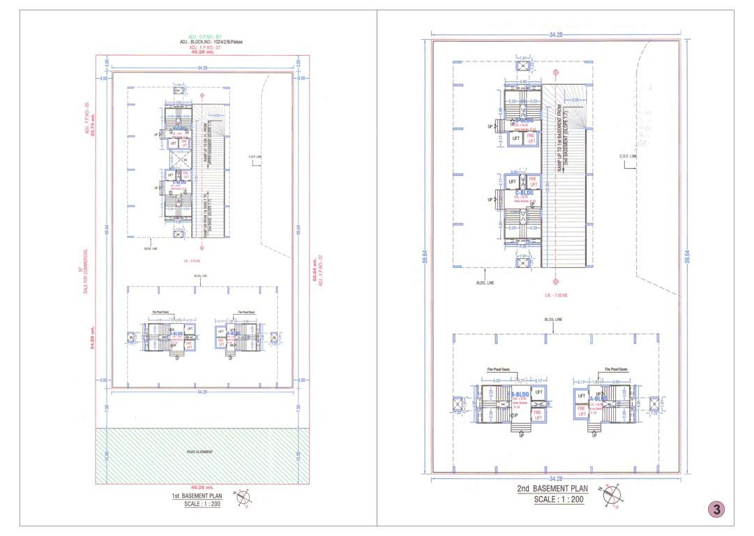  nilkanth elegance Block A Cluster Plan for Basement 1 And 2Floor