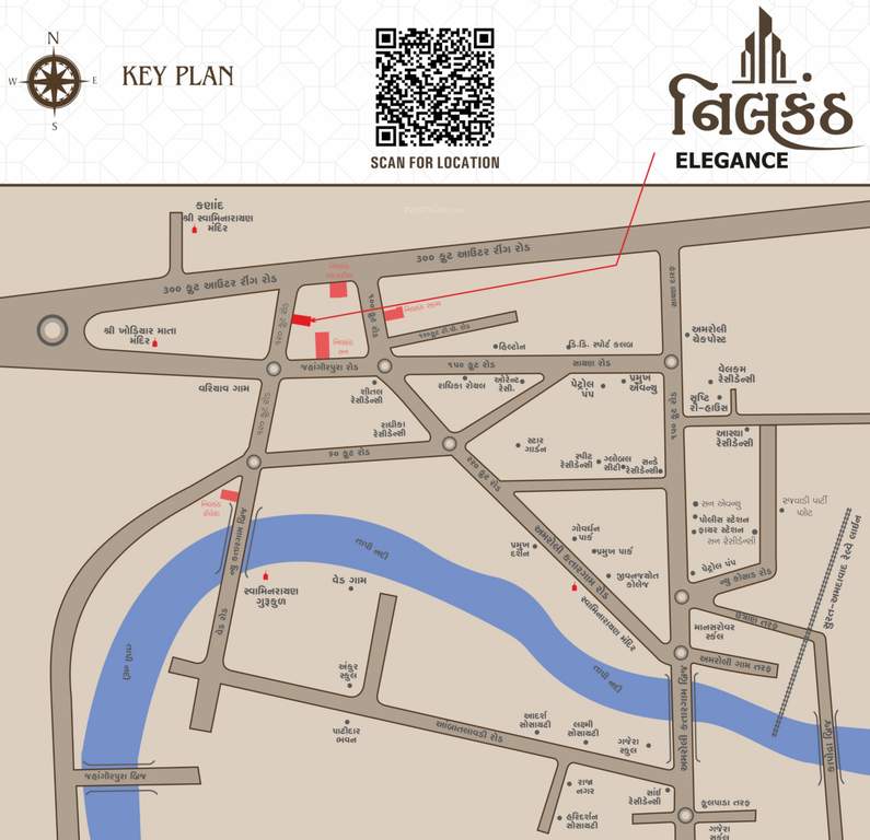  nilkanth elegance Location Plan