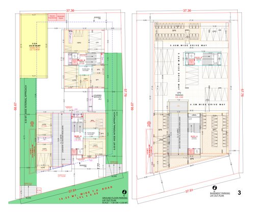  solasta-heights Block A And B Cluster Plan for Basement Floor