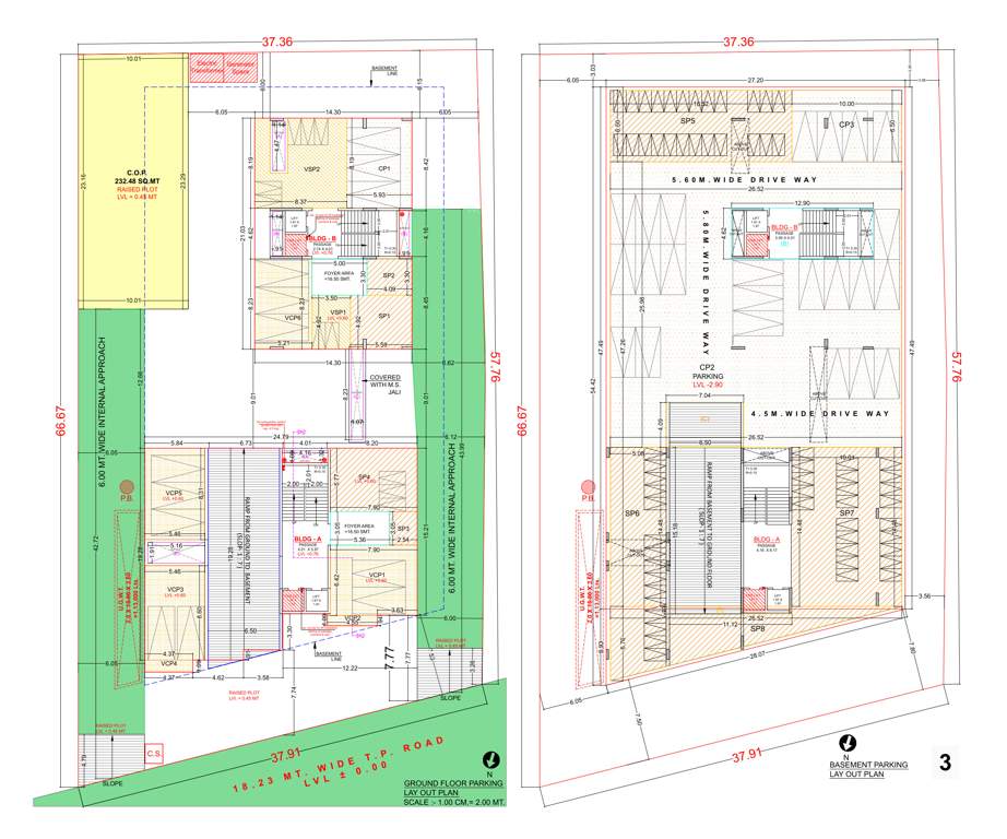  solasta heights Block A And B Cluster Plan for Basement Floor