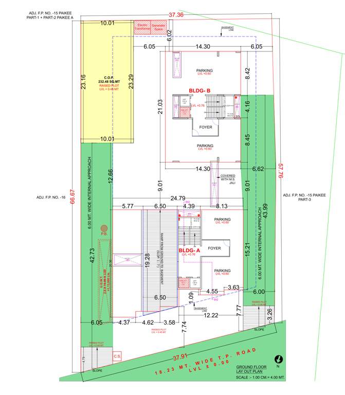  solasta heights Block A And B Cluster Plan for ground Floor