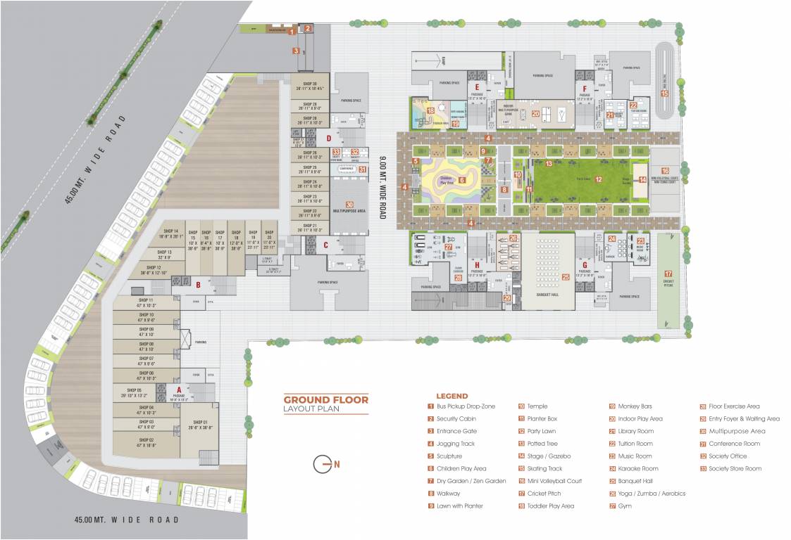 luxuria Block A Cluster Plan