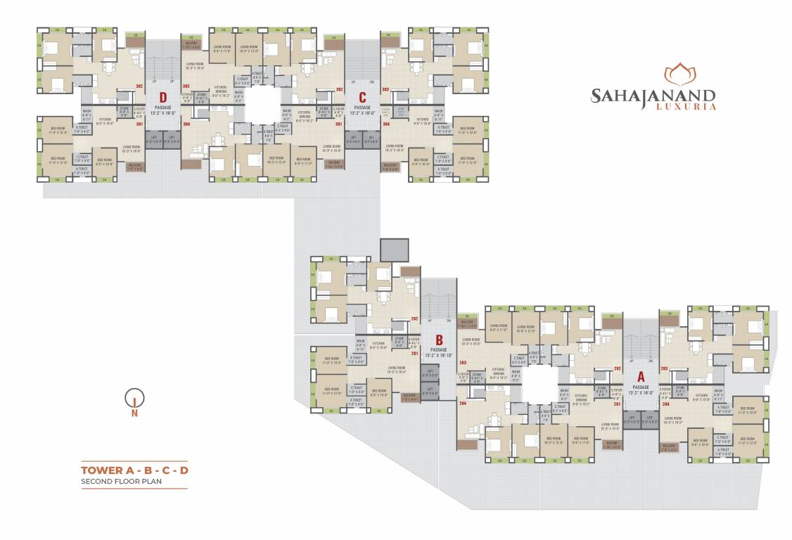 luxuria Block A Cluster Plan