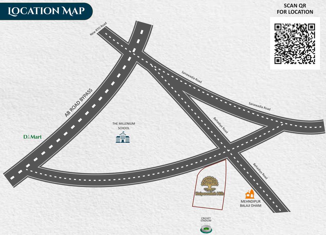  kalpvraksh hills Location Plan